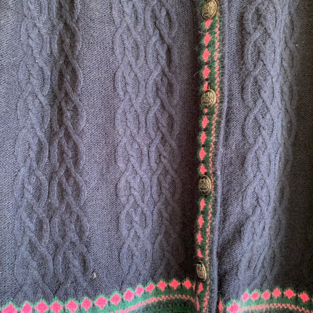 NWT Talbot Sweater Cardigan Winter Clothes Women Size Large Wool Mix Long - Picture 2 of 4